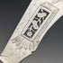 Around 1870 British Antique White Pearl Shell Handle Silver Plated Fish Server Pair in Case